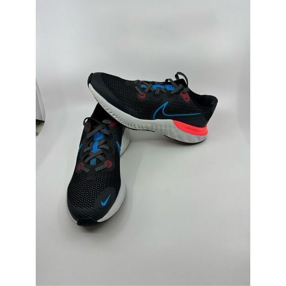 Nike Renew Run CT1430-090 Women’s size 8.5 Youth size 7Y laser blue red - Picture 1 of 5